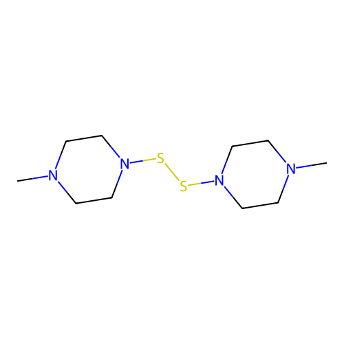 Piperazine, 1,1'-dithiodi(4-methyl- structure
