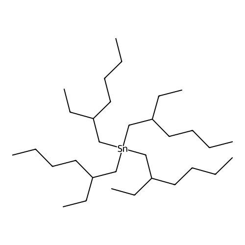 Tetrakis(2-ethylhexyl)stannane structure