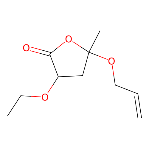 5-(Allyloxy)-3-ethoxydihydro-5-methylfuran-2(3H)-one structure