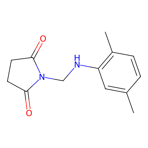 1-{[(2,5-Dimethylphenyl)amino]methyl}pyrrolidine-2,5-dione structure