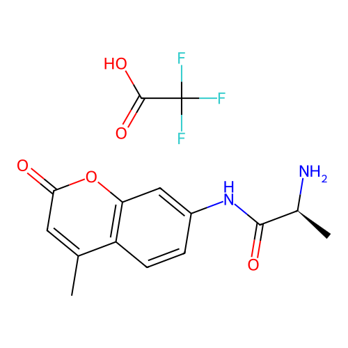 (S)-2-Amino-N-(4-methyl-2-oxo-2H-chromen-7-yl)propanamide 2,2,2-trifluoroacetate structure