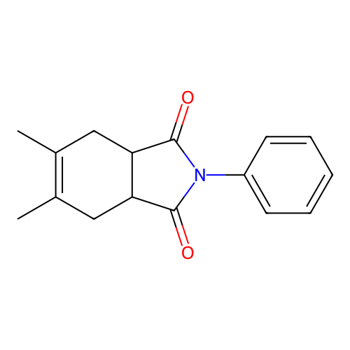 5,6-Dimethyl-2-phenyl-3a,4,7,7a-tetrahydro-isoindole-1,3-dione structure