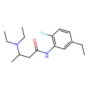 3-(Diethylamino)-N-(5-ethyl-2-fluorophenyl)butanimidic acid structure