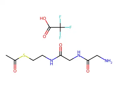 N-甘氨酰甘氨酰-S-乙酰半胱胺三氟乙酸盐 structure