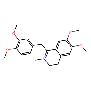 2-Methyl-3,4-dihydropapaverinium structure