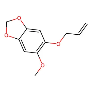 1,3-Benzodioxole, 5-methoxy-6-(2-propen-1-yloxy)- structure