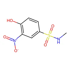 4-hydroxy-N-methyl-3-nitrobenzenesulphonamide structure
