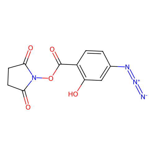 4-Azidosalicylic acid N-hydroxysuccinimide ester structure
