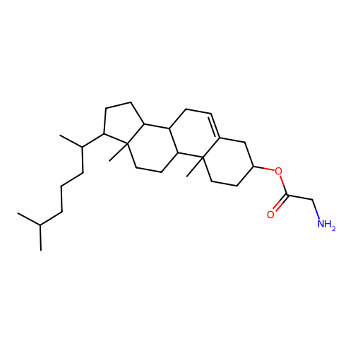 Cholest-5-en-3-yl glycinate structure