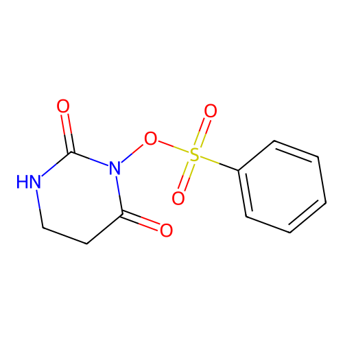3-[(Benzenesulfonyl)oxy]dihydropyrimidine-2,4(1H,3H)-dione structure