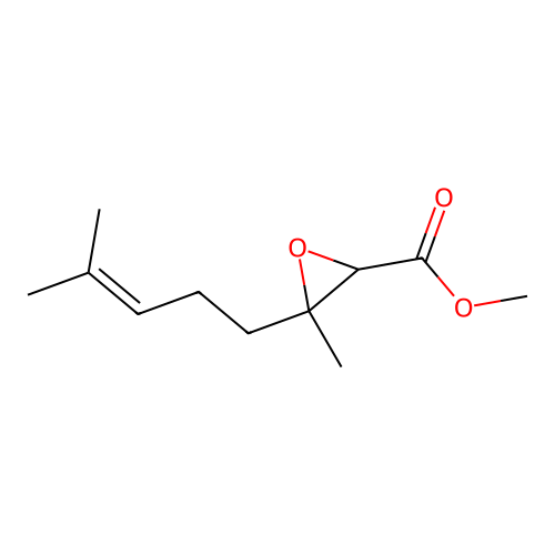 Methyl 3-methyl-3-(4-methylpent-3-enyl)oxirane-2-carboxylate structure