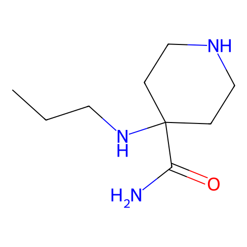4-(Propylamino)piperidine-4-carboxamide structure
