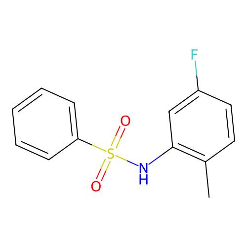 N-(5-fluoro-2-methylphenyl)benzenesulfonamide structure