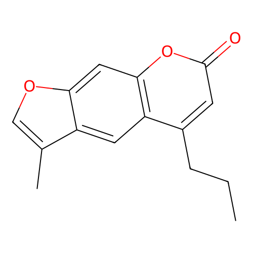 3-Methyl-5-propylfuro[3,2-g]chromen-7-one structure