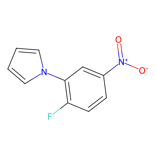 1-(2-fluoro-5-nitrophenyl)-1H-pyrrole structure