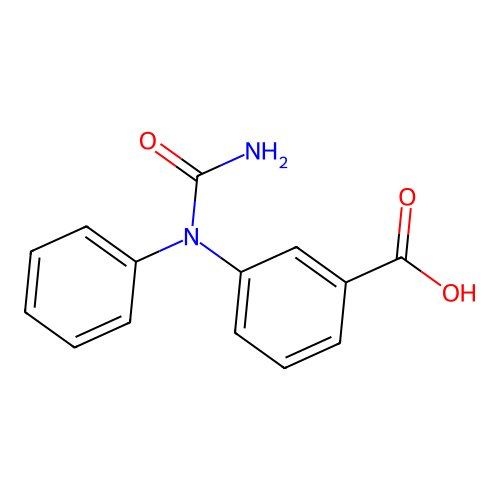 3-(N-氨基甲酰苯氨基)苯甲酸 structure