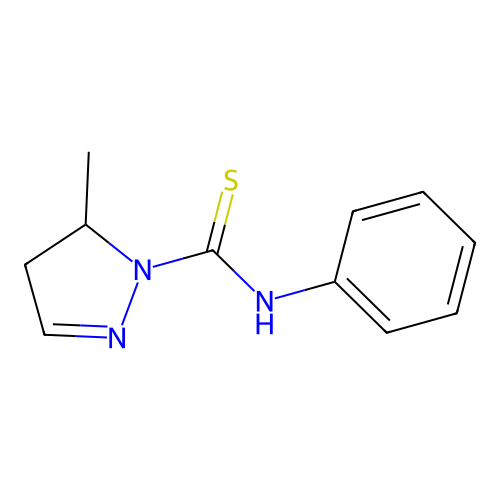 5-methyl-N-phenyl-4,5-dihydro-1H-pyrazole-1-carbothioamide structure