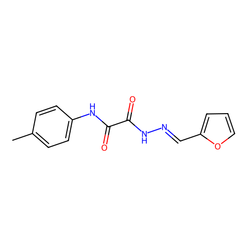 2-(2-(Furan-2-ylmethylene)hydrazinyl)-2-oxo-N-(p-tolyl)acetamide structure