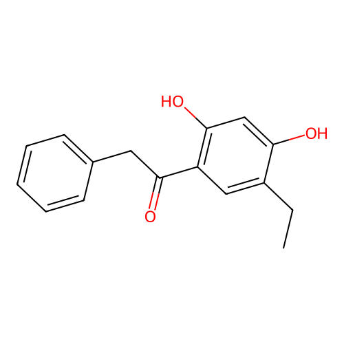 1-(5-Ethyl-2,4-dihydroxyphenyl)-2-phenylethanone structure