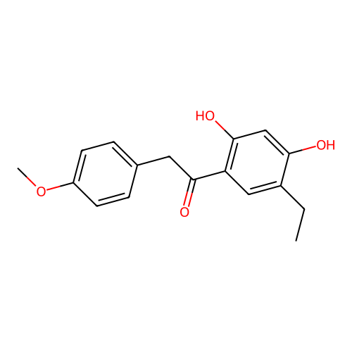 1-(5-Ethyl-2,4-dihydroxyphenyl)-2-(4-methoxyphenyl)ethanone structure