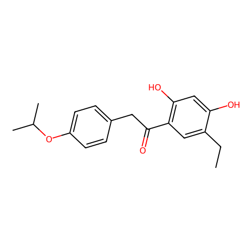 1-(5-Ethyl-2,4-dihydroxyphenyl)-2-(4-isopropoxyphenyl)ethanone structure