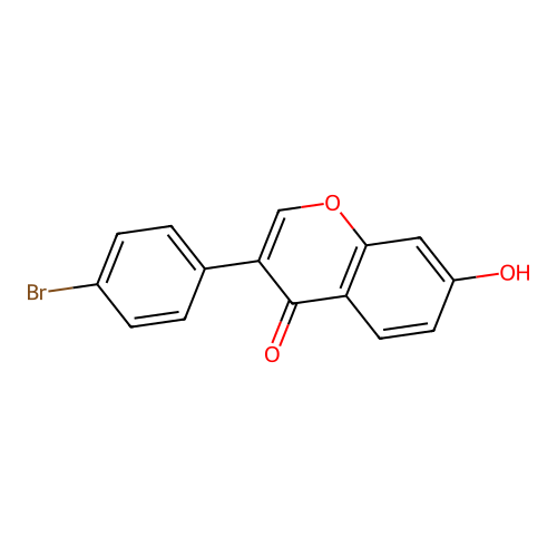 3-(4-bromophenyl)-7-hydroxy-4H-chromen-4-one structure