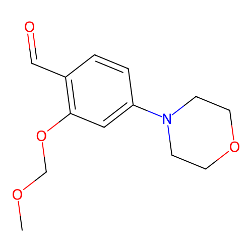 2-(Methoxymethoxy)-4-morpholin-4-ylbenzaldehyde structure