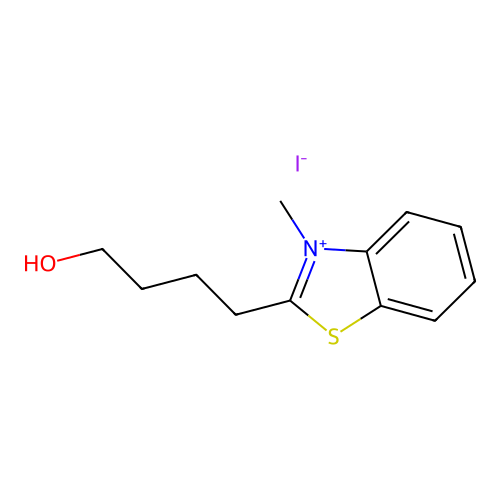 2-(4-Hydroxybutyl)-3-methylbenzo[d]thiazol-3-ium iodide structure