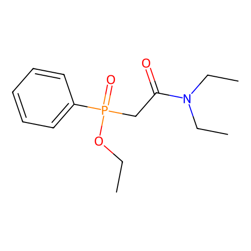 Ethyl (2-(diethylamino)-2-oxoethyl)(phenyl)phosphinate structure