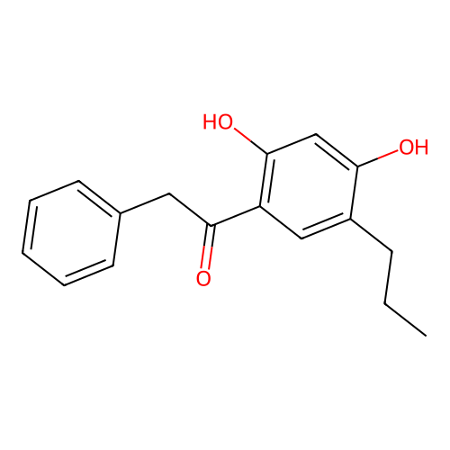 1-(2,4-Dihydroxy-5-propylphenyl)-2-phenylethanone structure