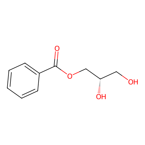 (s)-2,3-Dihydroxypropyl benzoate structure