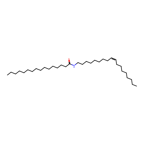 Oleyl palmitamide structure