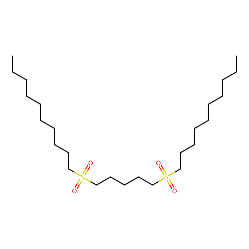 Pentane, 1,5-bis(decylsulfonyl)- structure