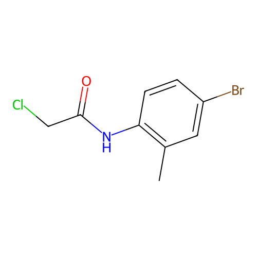 2-Chloro-N-(2-methyl-4-bromophenyl)acetamide structure