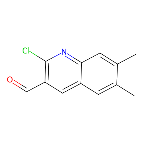 2-Chloro-6,7-dimethylquinoline-3-carbaldehyde structure