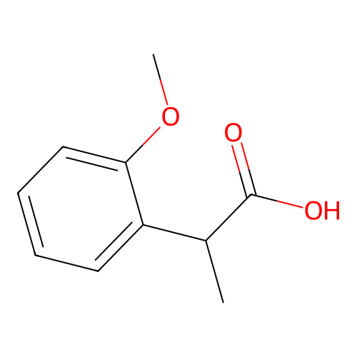 2-(2-Methoxyphenyl)propanoic acid structure