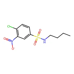N-Butyl-4-chloro-3-nitrobenzenesulphonamide structure