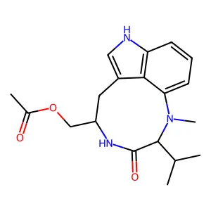 吲哚内酰胺V醋酸盐 structure