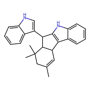 月橘烯碱 structure
