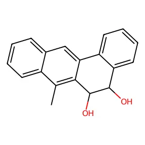 5,6-Dihydro-5,6-dihydroxy-7-methylbenz(a)anthracene structure