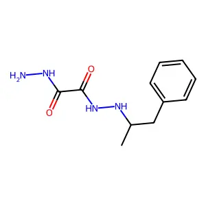 Oxalic acid, hydrazide 2-(alpha-methylphenethyl)hydrazide structure