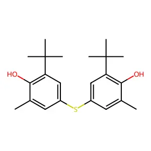 4,4'-Thiobis(2-tert-butyl-6-methylphenol) structure