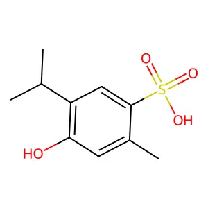 5-Hydroxy-p-cymene-2-sulphonic acid structure