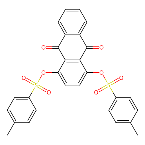 9,10-Anthracenedione, 1,4-bis[[(4-methylphenyl)sulfonyl]oxy]- structure