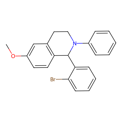 1-(2-Bromophenyl)-6-methoxy-2-phenyl-1,2,3,4-tetrahydroisoquinoline structure