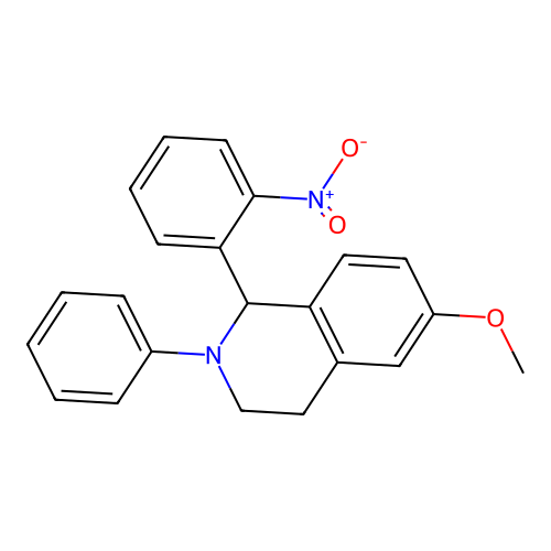 6-Methoxy-1-(2-nitrophenyl)-2-phenyl-1,2,3,4-tetrahydroisoquinoline structure