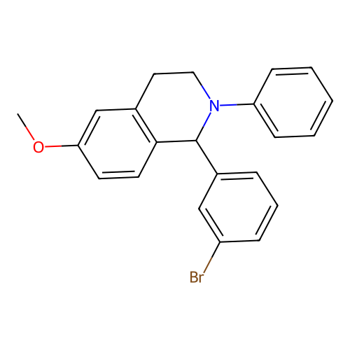 1-(3-Bromophenyl)-6-methoxy-2-phenyl-1,2,3,4-tetrahydroisoquinoline structure