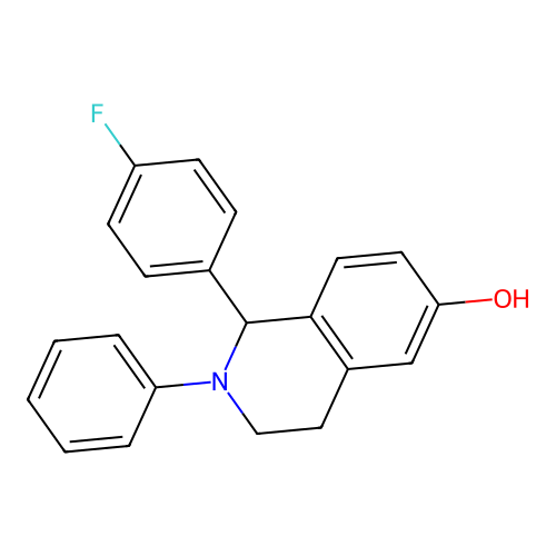 1-(4-Fluorophenyl)-2-phenyl-1,2,3,4-tetrahydroisoquinolin-6-ol structure