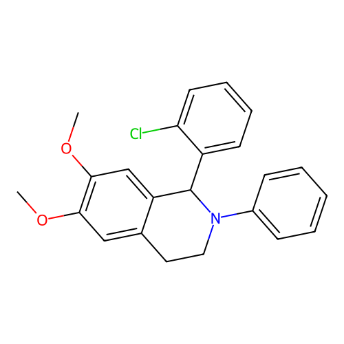 1-(2-Chlorophenyl)-6,7-dimethoxy-2-phenyl-1,2,3,4-tetrahydroisoquinoline structure