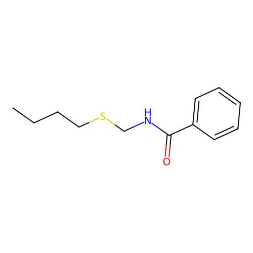 Benzamide, N-[(butylthio)methyl]- structure
